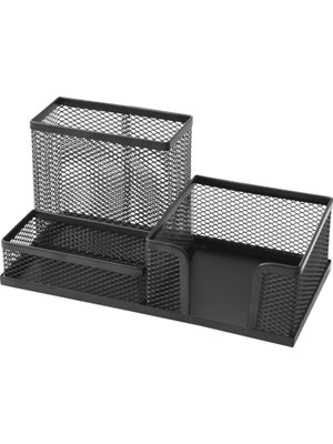 Bigpoint Siyah Metal Perfore 3 Gözlü Evrak Düzenleyici Dosya Seti 20x10x6 cm Ölçülerle
