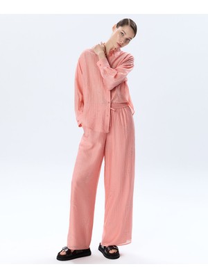 Twist Hotfıx Baskılı Dokulu Pantolon TS1260003200019