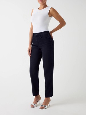 Guess Yeni Mom Kadın Siyah Jeans W6YA3JD1544-TEBU