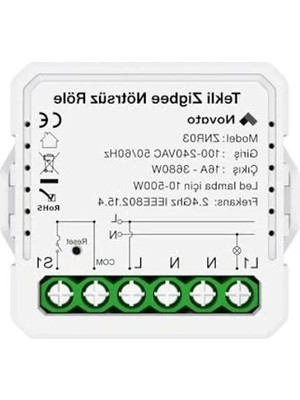 Aesco Tuya Mini Zigbee Nötrsüz Tek Çıkışlı Röle