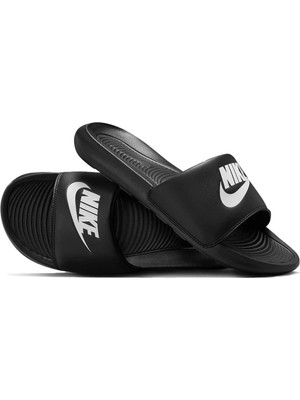 Nike Victori One Slide Erkek Terlik CN9675-002 Siyah Düz Taban Konforlu Kullanım İçin Tasarlandı