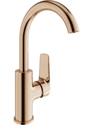 Kale Tandem Döner Borulu Rose Gold Lavabo Bataryası 410200505484