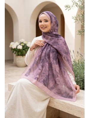 Msc Batik Desen Bambu Şal Serisi Lila