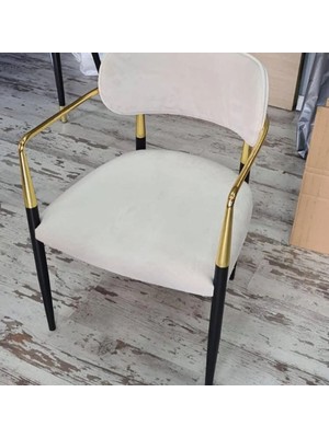 Miarik Design Yemek Odası Sandalyesi , Mutfak Sandalyesi Metal Ayaklı
