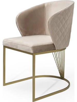 Miarik Design Yemek Odası Sandalyesi , Mutfak Sandalyesi Metal Ayaklı