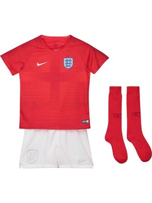 Nike England Home Shirt Word Cup 2018 Baby-Kit Ingiltere Çoraplı Bebek Forma Takımı Kırmızı