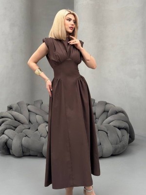 Salome Butik Midi Boy Drape Detaylı Elbise
