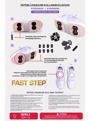 Fast Step Kız Çocuk Sneaker Ayakkabı 615XKA030