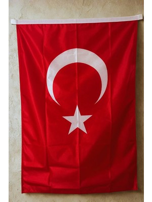Akyıldız Store Türk Bayrağı 20X30 cm Canlı Alpaka Kumaş Çift Dikiş