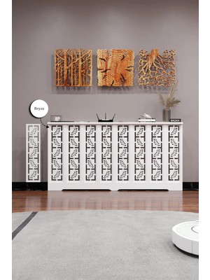 Bagax Özel Tasarım Petek Kaplama Mdf Ön Panel Gizleme Dresuar Iç Ölçü 156 cm Dış Ölçü 160 cm