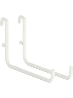 Aesco Skadis Hook, Beyaz Renk, 2 Paket