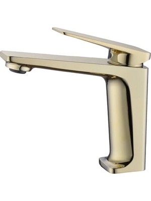 Acar Premium Mat Gold Lavabo Bataryası - Lüks Tasarım Banyo ve Lavabo Musluğu