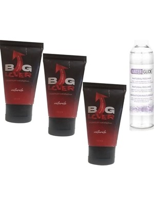 Tiklad Big Lover Erkeklere Özel 50 ml Jel - Maximum Strength Hardening Gel For Men 3 Adet -  400 ml Jel