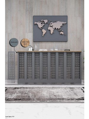 Bagax Modern Ahşap Şık Petek Gizleme Ön Panel Mdf Şık Dresuar Iç Ölçü 156 cm Dış Ölçü 160 cm