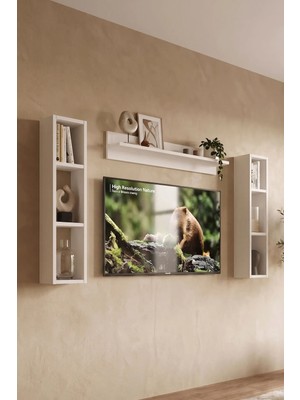 Yurudesign Yurudesing Pulse Duvar Rafı Seti Beyaz Pu2-W