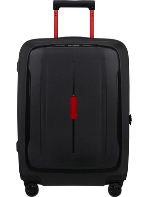 Samsonite Essens Siyah / Kırmızı - Spinner Körüklü 50/20 Kabin Boy Valiz