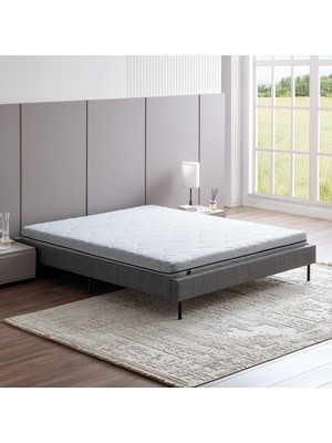 Yataş Optimum Flex Yatak, Orvia Karyola 2'li Set - Koyu Gri