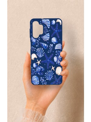 Vip Case Samsung A32 Uyumlu Deniz Kabuğu Desenli Silikon Kılıf
