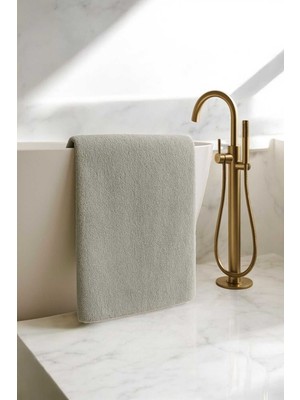 Gees Global Luxury Hotel 90X150 cm %100 Pamuk Banyo Havlusu  Gramajlı Gri