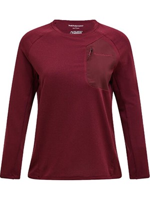 Peak Performance W Polartec Lıghtweıght Fı Kadın Günlük Uzun Kollu Tişört G80167020T Mor