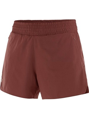 Salomon Shkout Core Shorts 4 W Kadın Koşu Şortu LC2948600 Kahverengi