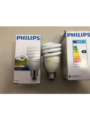 Philips 3 Adet Phılıps 20W =88W 1200 Lümen 6500 Kelvin Beyaz Tasarruflu Lamba