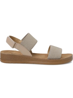 Polaris 409032.Z Bej Kadın Comfort Sandalet
