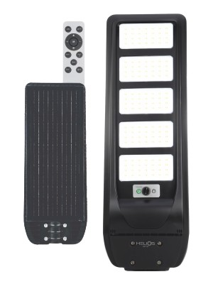 Helios HS-3892 500W Beyaz Işık Kumandalı Sensörlü Solar LED Sokak Armatürü Lambası