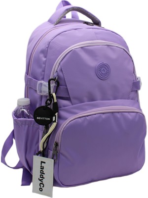 LaddyCo Modern Günlük Okul Sırt Çantası Suya Dayanıklı Unisex Okul Çantası 34500 Lila