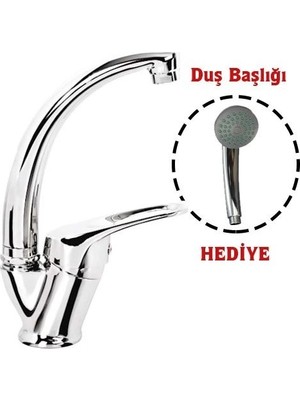 Epilons Mix Kuğu Banyo Batarya + Duş Başlığı Hediyeli