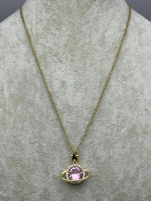 Biju Yılmaz 26KLY101 - Steel Saturn Necklace