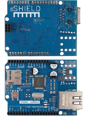 Trend Kapında Arduino W5100 Ethernet Shield ve Micro Sd Kart Modülü