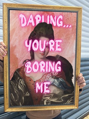 Musnig Dekoratif Sanatsal Çerçeveli Tablo Boring