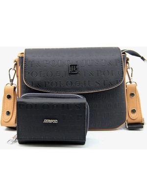 Just Polo Kadın Su Geçirmez Şık El & Omuz Çantası ve Cüzdanı Kombin Shopper