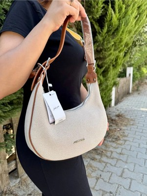 Just Polo Kadın Hasır Çift Askılı Rahat ve Şık Model Su Geçirmez El & Omuz Çantası Shoulder Bag