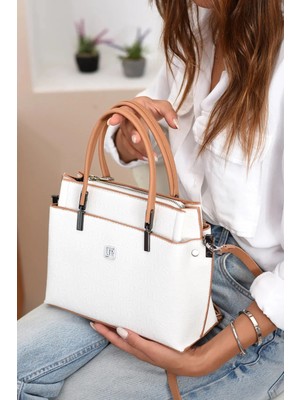 Just Polo Kadın Kabartma Desenli El ve Omuz Çantası 344045PC