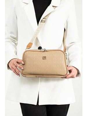 Just Polo Kadın Kabartma Desenli Lüks Omuz Çantası Shoulder Bag