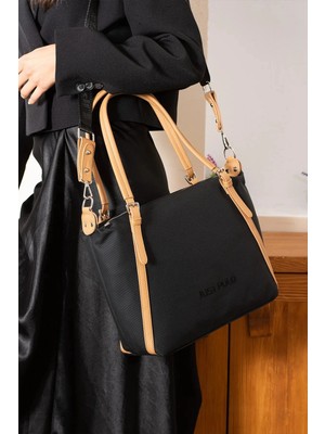 Just Polo Kadın Yeni Sezon Nakışlı Büyük Boy El ve Omuz Çantası 236035MH