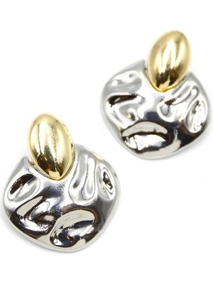 Herşey Trend Metal Küpe - Çok Renkli