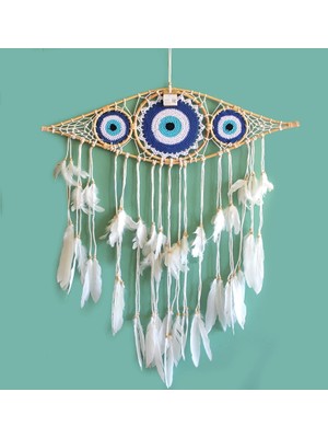 Trend Kapında Rüya Kapanı Düş Kapanı Dream Catcher Göz Tasarımı Roshıta-36
