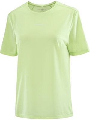 Salomon Shakeout Core Ss Tee W Kadın Koşu Tişörtü LC2840800 Yeşil