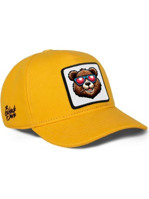 BlackBörk Ayı Logolu Kids Sarı Çocuk Beyzbol Şapka