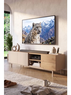 Yurudesign Sedra Tv Ünitesi Sehpası 2 Kapaklı 2 Çekmeceli Ahşap Ayaklı 180CM Kumsal-Sepet Sd2-Cs