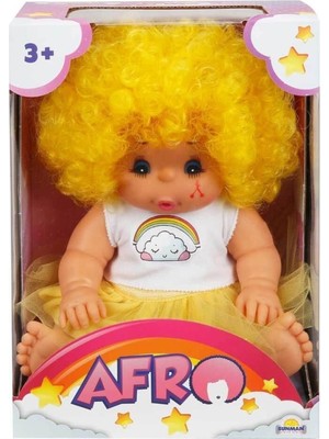 Trend Kapında 20040 Afro Kıvırcık Saçlı Bebek 23 cm -Nessiworld