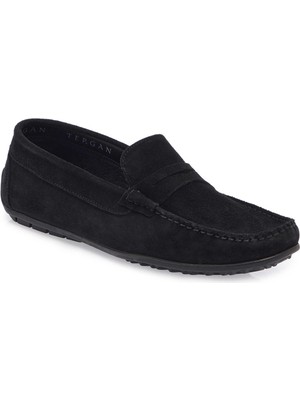 Tergan Siyah Hakiki Deri Erkek Loafer - E26I1AY57712-A01