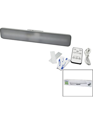 Trend Kapında Kumandalı - Zaman - Işık Gücü Ayarlı Metal Askılı - USB Şarjlı Lamba Fener 20SMD LED