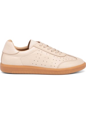Tergan Bej Hakiki Deri Kadın Sneaker - K26I1AY68665-A25