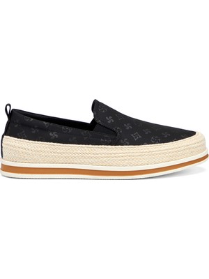 Tergan Siyah Tekstil Erkek Casual Ayakkabı - E26I1AY57590-I46