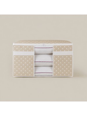 Simple Living Pencereli Medium Boy Hurç - Bej - 75X40X40 cm