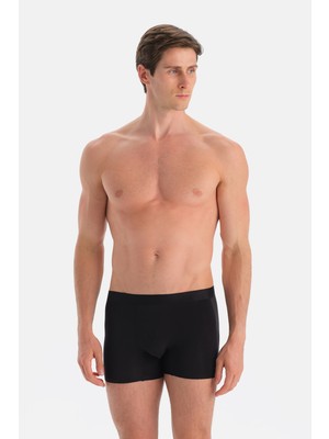 Dagi Siyah Düz Micro Modal Boxer